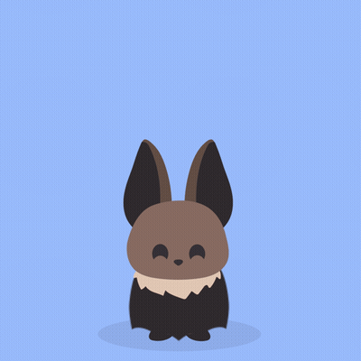 A Bat Is Flying In The Air With The Words Yippee Written Below It GIF