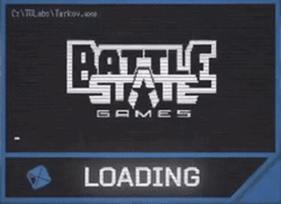 A Battle State Games Loading Screen Is Displayed On A Computer Screen GIF