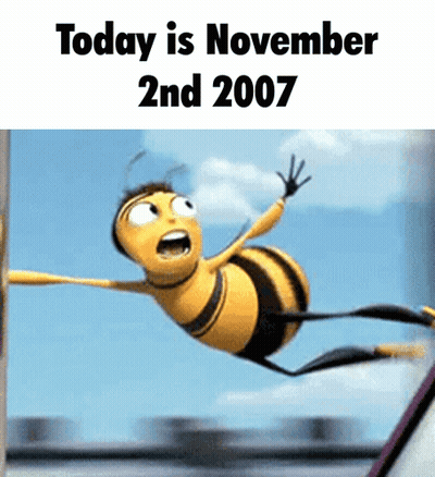 A Bee From The Movie Bee Movie Is Flying In The Air GIF