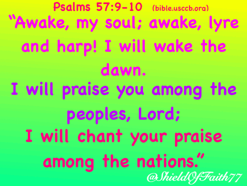 A Bible Verse From Psalms 57 9 10 Is Displayed On A Colorful Background GIF