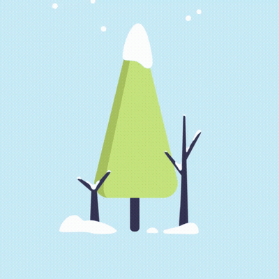 A Bird Is Perched On Top Of A Tree In A Park GIF