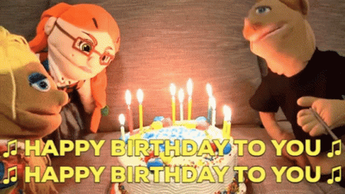 A Birthday Cake With Candles And The Words Happy Birthday To You On It GIF