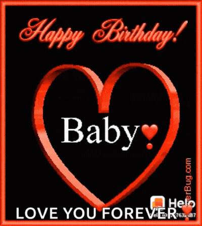 A Birthday Card For A Baby That Says Happy Birthday GIF