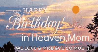 a birthday card for a mom in heaven