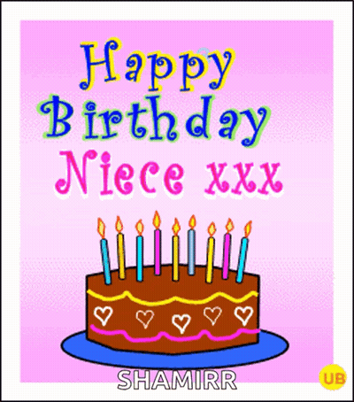 A Birthday Card For A Niece Named Shamirr GIF