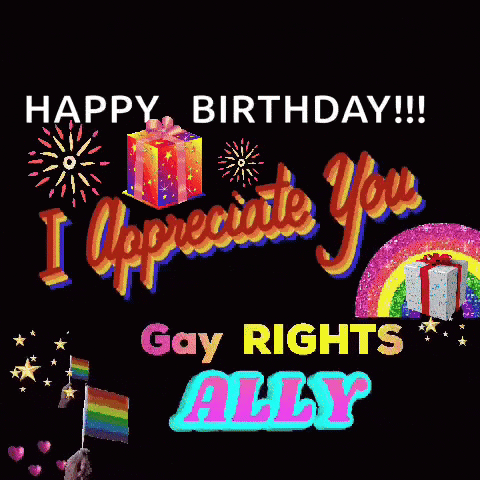 A Birthday Card That Says Happy Birthday And I Appreciate You GIF