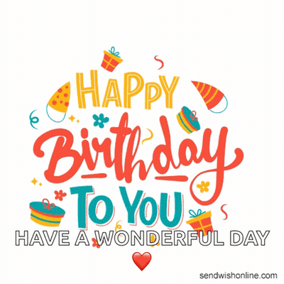 A Birthday Card That Says Happy Birthday To You GIF