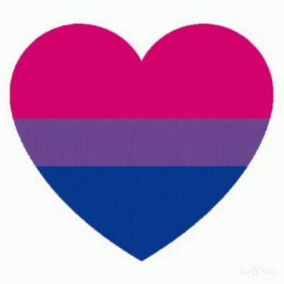A Bisexual Flag With The Words Bi Pride On It GIF