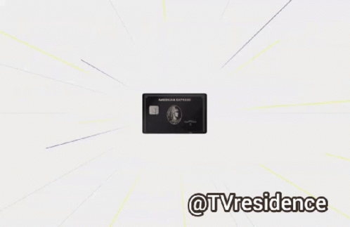 A Black American Express Card Is Displayed On A Screen GIF