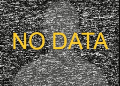 A Black And White Background With The Words No Data In Yellow GIF
