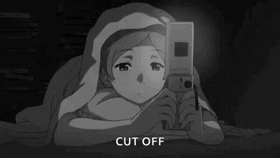 A Black And White Cartoon Of A Girl Laying Under A Blanket Holding A Video Game Controller . GIF
