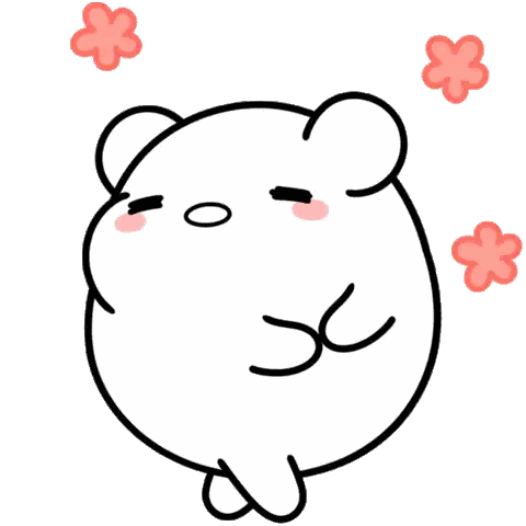 A Black And White Drawing Of A Bear With Flowers Around It Sticker