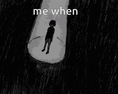 A Black And White Drawing Of A Boy Covering His Ears With His Hands . GIF