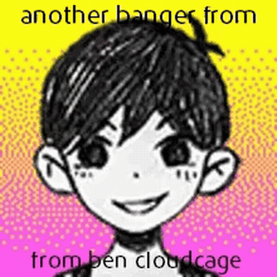A Black And White Drawing Of A Boy With A Ponytail On His Head . GIF