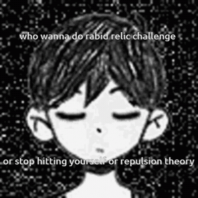 A Black And White Drawing Of A Boy With His Eyes Closed And A Caption . GIF