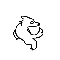 A Black And White Drawing Of A Cartoon Character With A Mustache . GIF