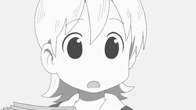 A Black And White Drawing Of A Cartoon Girl Holding A Newspaper . GIF