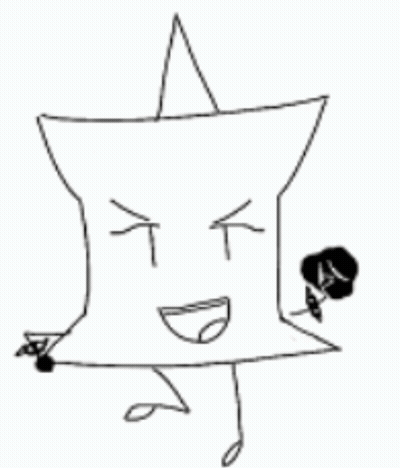 A Black And White Drawing Of A Cat With A Microphone In Its Mouth . GIF