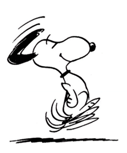 A Black And White Drawing Of A Dog With A C On Its Head GIF