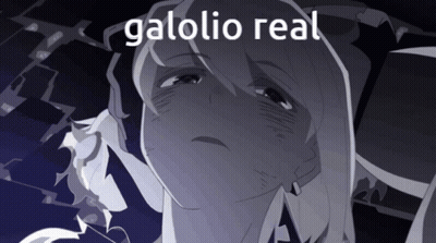 A Black And White Drawing Of A Girl With Galolio Real Written On The Top GIF