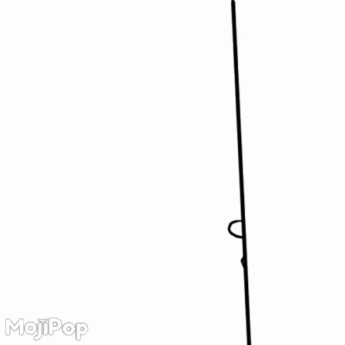 A Black And White Drawing Of A Girl With Glasses And The Word Mojipop On The Bottom Right GIF