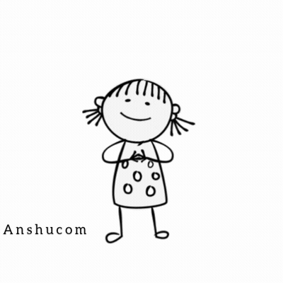 A Black And White Drawing Of A Girl With The Words So Sweet GIF