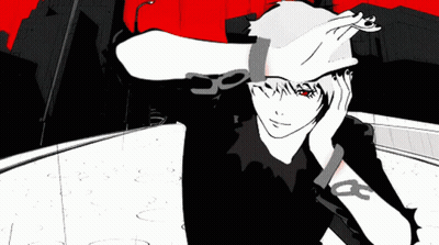 A Black And White Drawing Of A Man Covering His Face GIF