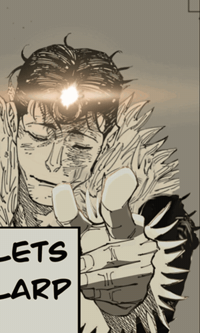A Black And White Drawing Of A Man Pointing At The Viewer With The Words " Ets Arp " Behind Him GIF