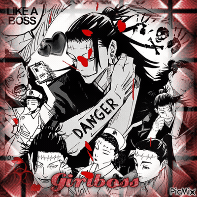 A Black And White Drawing Of A Man With A Sign That Says Danger GIF