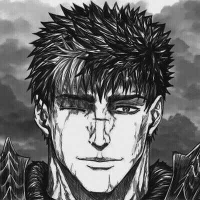 A Black And White Drawing Of A Man With A Tear Running Down His Face GIF