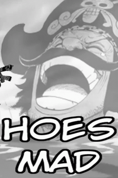 A Black And White Drawing Of A Man With His Mouth Open And The Words Hoes Mad GIF
