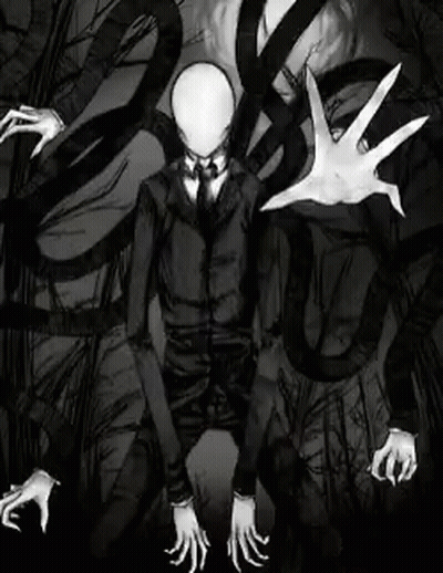 A Black And White Drawing Of A Monster With A Skeleton Body And Clawed Hands . GIF