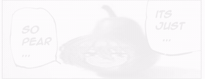 A Black And White Drawing Of A Pear With A Girl 'S Face On It And The Words `` So Pear '' . GIF