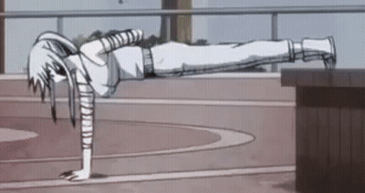 A Black And White Drawing Of A Person Doing Push Ups . GIF
