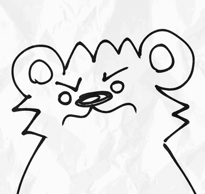 A Black And White Drawing Of A Person 'S Face With A Swirl In The Middle GIF
