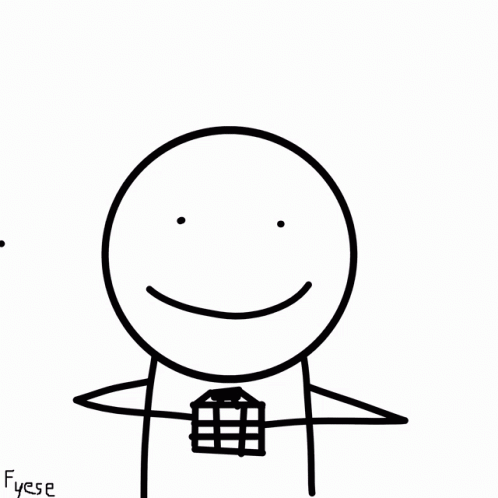 A Black And White Drawing Of A Person 'S Face With The Name Fyese Below It GIF