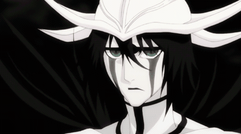A Black And White Drawing Of A Person With Horns GIF