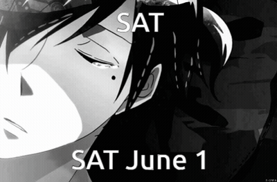 A Black And White Drawing Of A Person With The Words Sat June 1 On The Bottom GIF