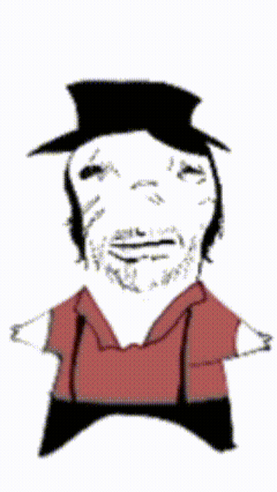 A Black And White Drawing Of A Person Yawning GIF