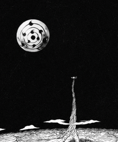A Black And White Drawing Of A Planet With A Circle On It GIF