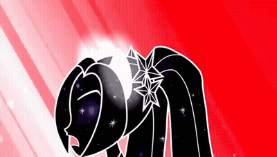 A Black And White Drawing Of A Pony With A Star On Its Back GIF