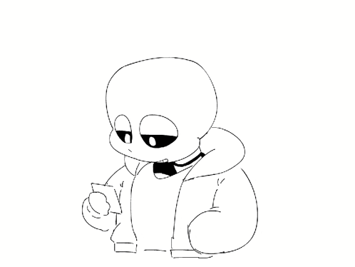A Black And White Drawing Of A Skeleton With A Speech Bubble That Says Oh . GIF