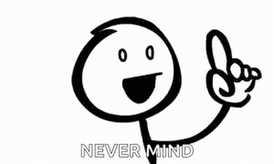 A Black And White Drawing Of A Stick Figure With A Smiley Face And A Finger Pointing Up . GIF