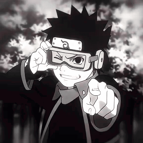 A Black And White Drawing Of A Young Boy Wearing A Headband And Goggles GIF