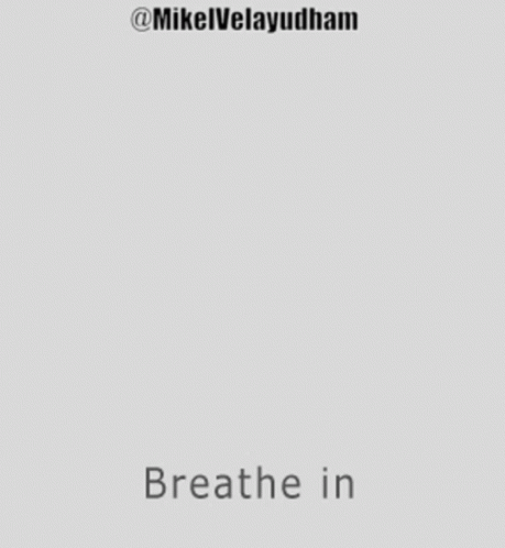A Black And White Drawing Of An Octagon With The Words Breathe Out Below It GIF