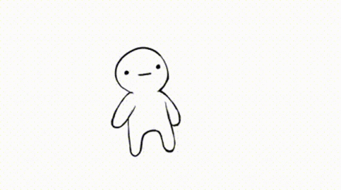 A Black And White Drawing Of Two People Holding Hands . GIF