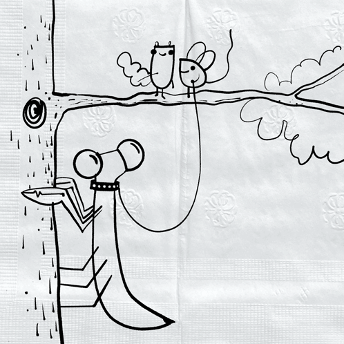 A Black And White Drawing On A Piece Of Paper That Says ' I 'M ' On It GIF