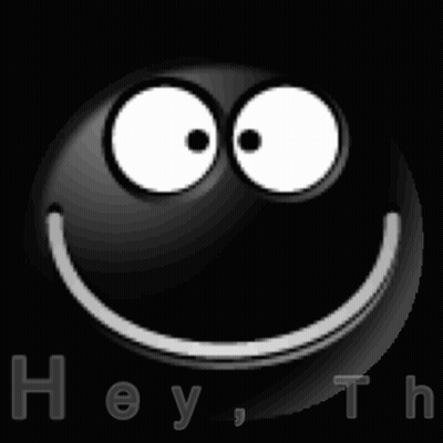 A Black And White Image Of A Cartoon Face With A Thumbs Up . GIF