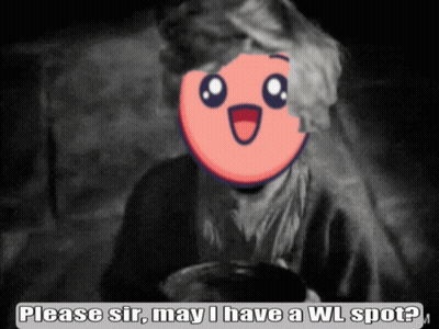 A Black And White Image Of A Person With A Cartoon Face And The Words Please Sir May I Have A Wl Spot GIF
