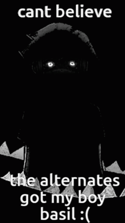 A Black And White Image Of A Person With Headphones On And A Caption That Says Cant Believe The Alternates Got My Boy Ba GIF